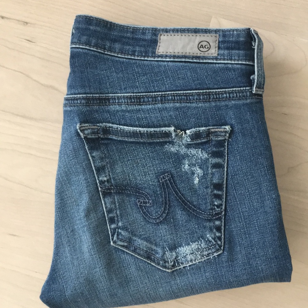 AG jeans ankle distressed